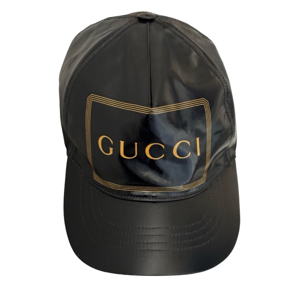 GUCCI Montecarlo Unisex/Mens Black Logo Baseball Cap Size Large - Picture 3 of 9